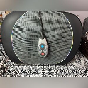 Shiatsu massager. Velcro strap to secure to chair.